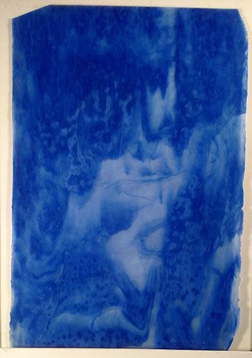 Light Blue Ice & Dark Blue Stipple - Stained Glass Express