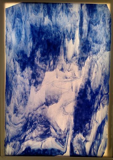 Light Blue Ice & Dark Blue Stipple - Stained Glass Express