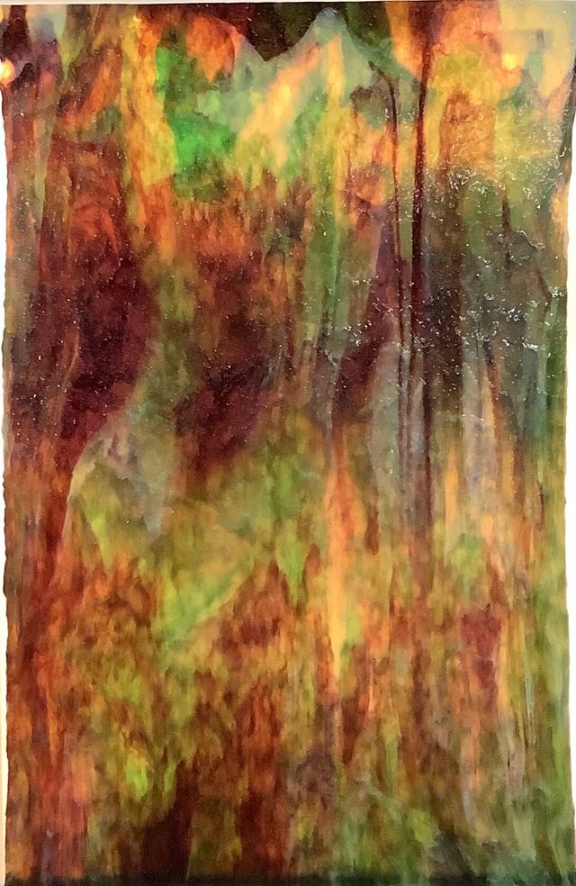 Light & Dark Brown, Green Granite - Stained Glass Express