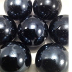 Marbles Shiny Black Opal 1 in - Stained Glass Express