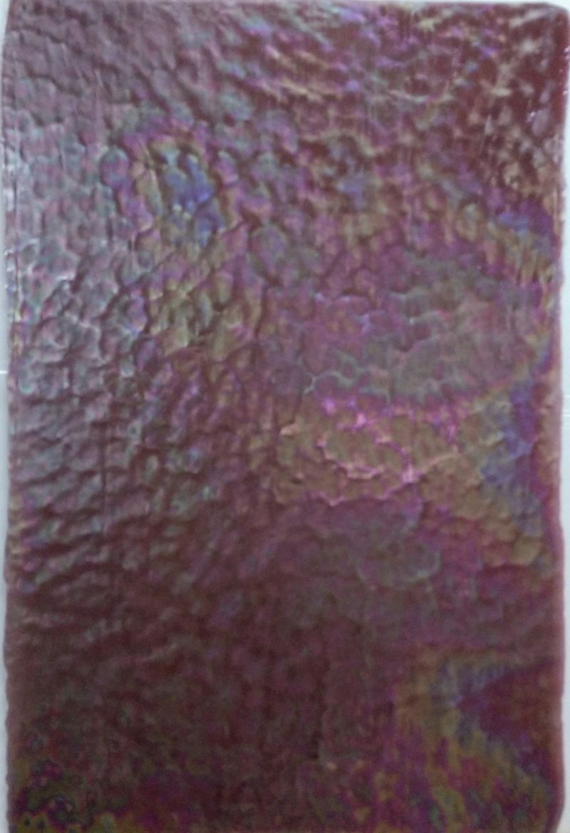 Mauve Ice Irid Stipple - Stained Glass Express