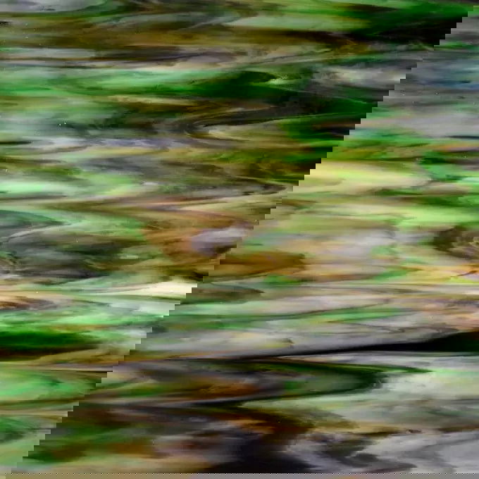 Medium Green, Brown, White Wispy Opal - Stained Glass Express