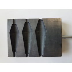 Medium Offset Bicone Graphite Bead Shaper - Stained Glass Express