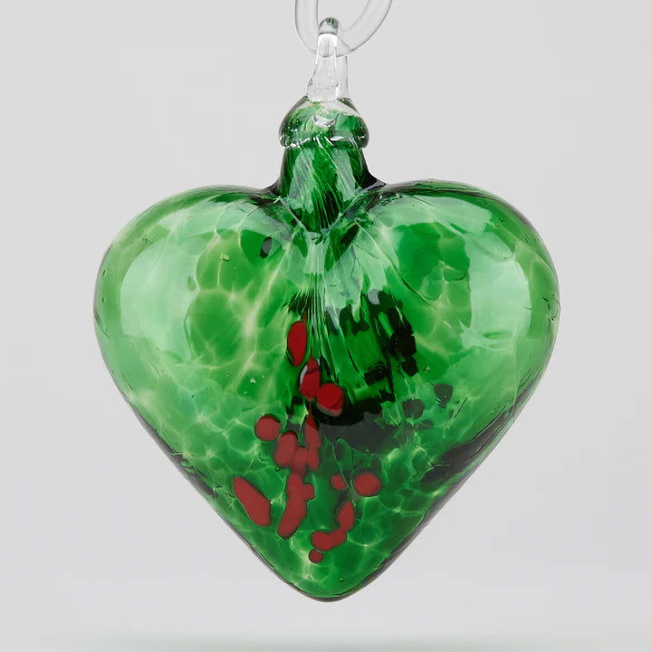 Mistletoe Heart - Stained Glass Express