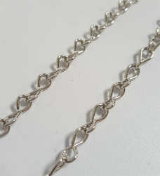 Nickel Jack Chain 18 Gauge - Stained Glass Express
