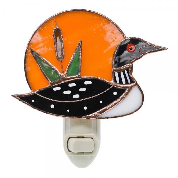 Night Light Loon - Stained Glass Express