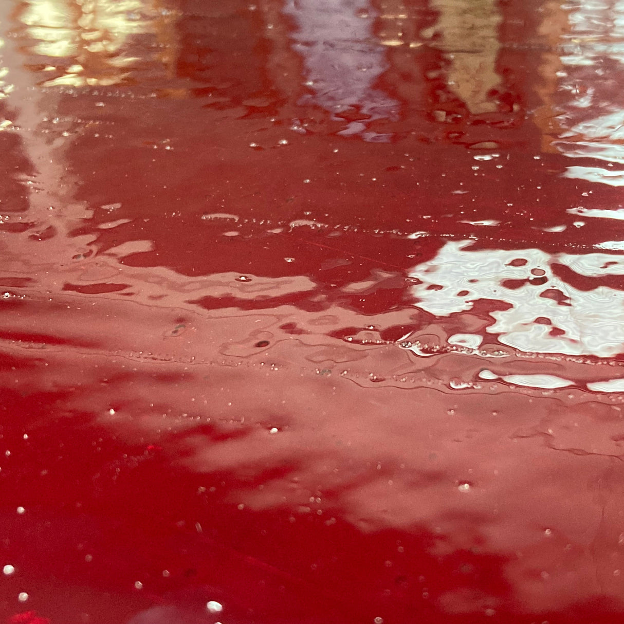 Bright Red Double Rolled