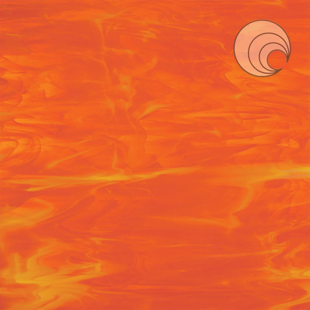 96 COE Orange with White Wispy