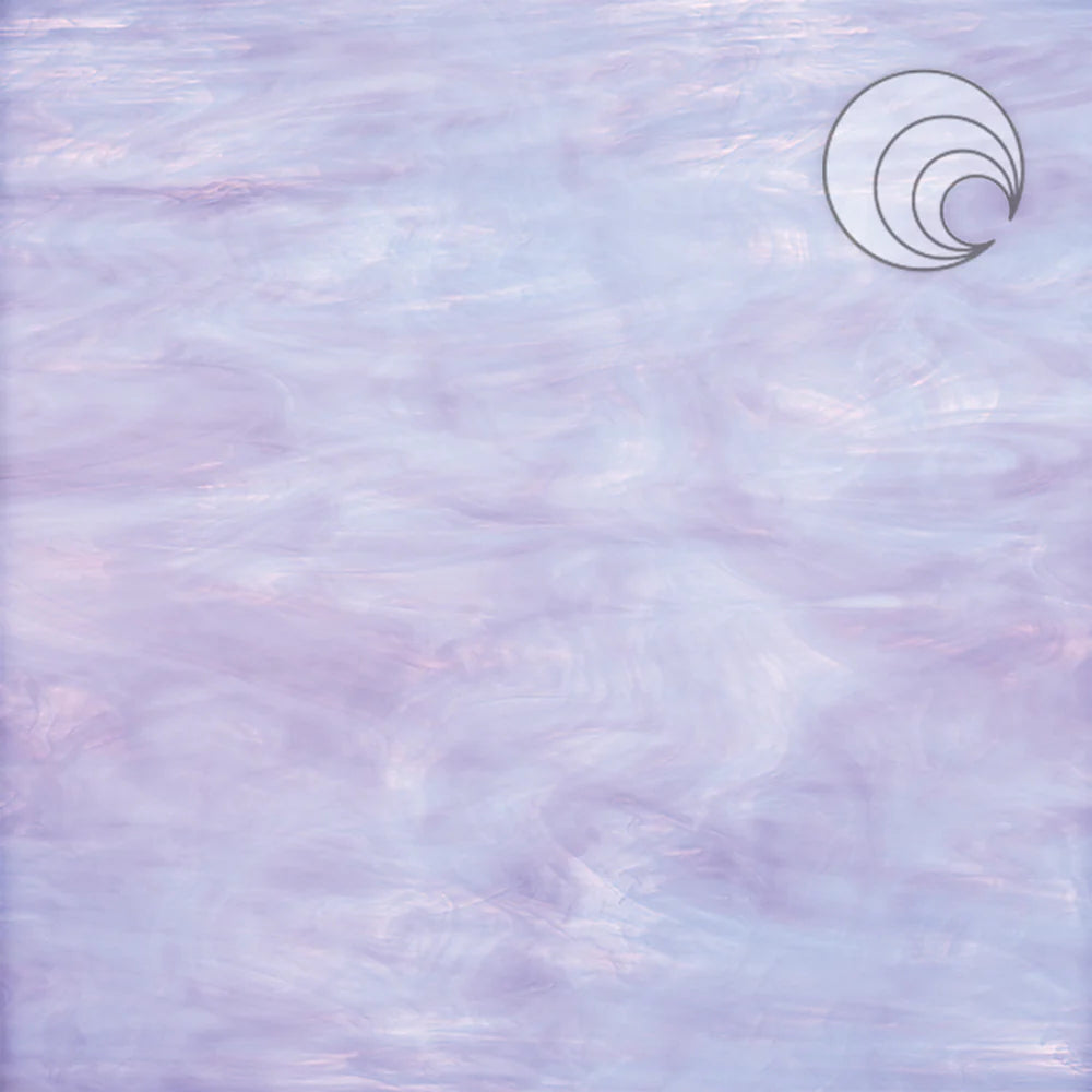 96 COE Pale Lavender, White