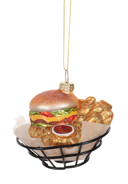 ORN CHEESBURGER - Stained Glass Express