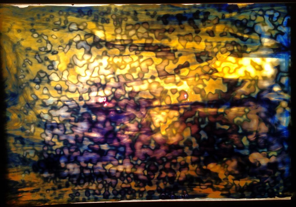 Oceana Silver Yellow, Cobalt Blue - Stained Glass Express