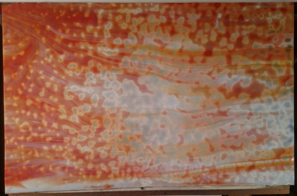 Oceana White and Orange - Stained Glass Express