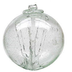 Olde English Witch Ball Clear 6 inch - Stained Glass Express