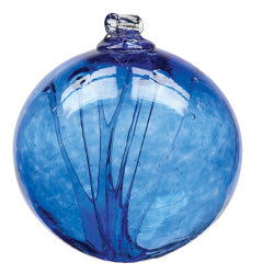 Olde English Witch Ball Cobalt 6 inch - Stained Glass Express