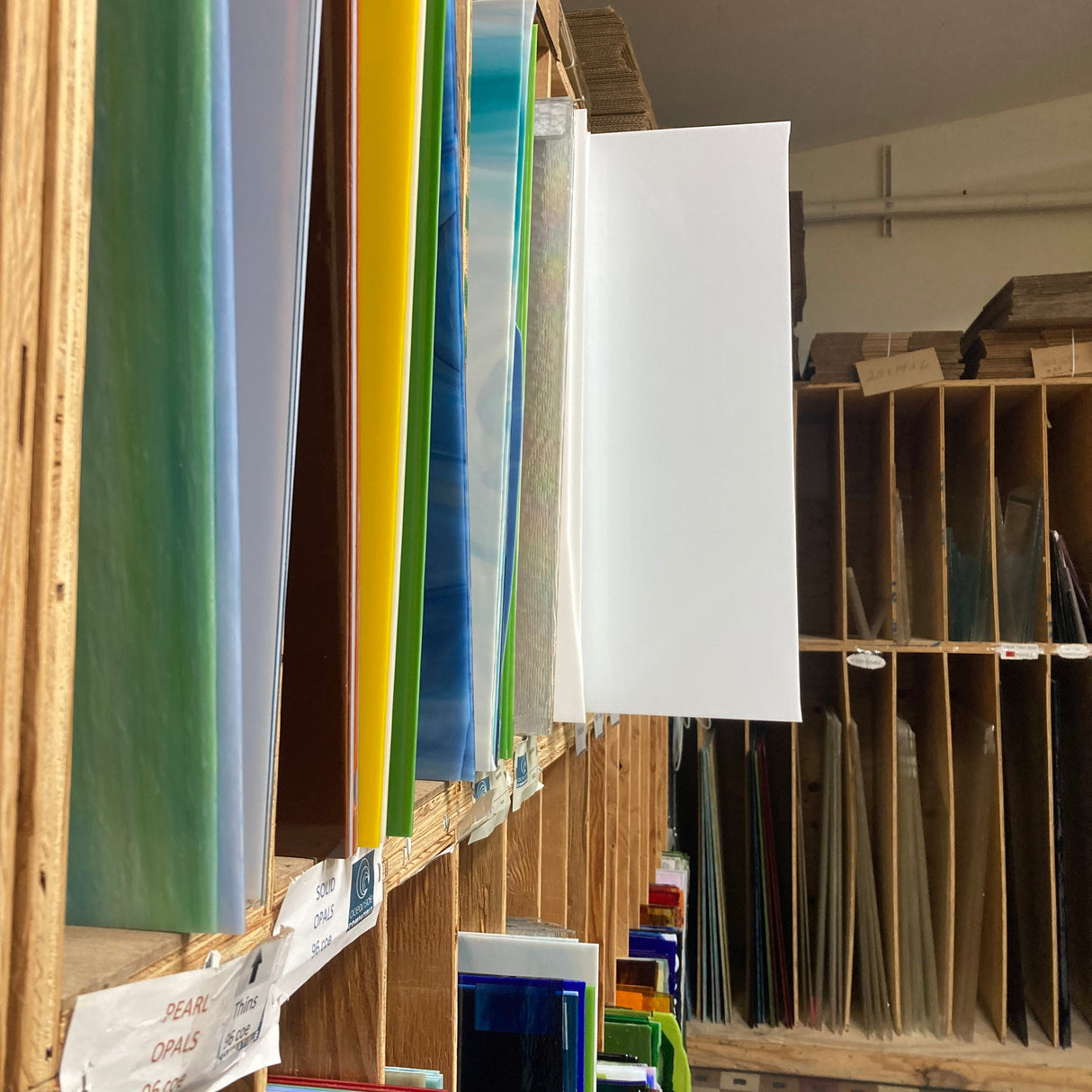 96 COE Solid White Opal