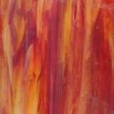 Orange, Green & White Wispy Opal - Stained Glass Express