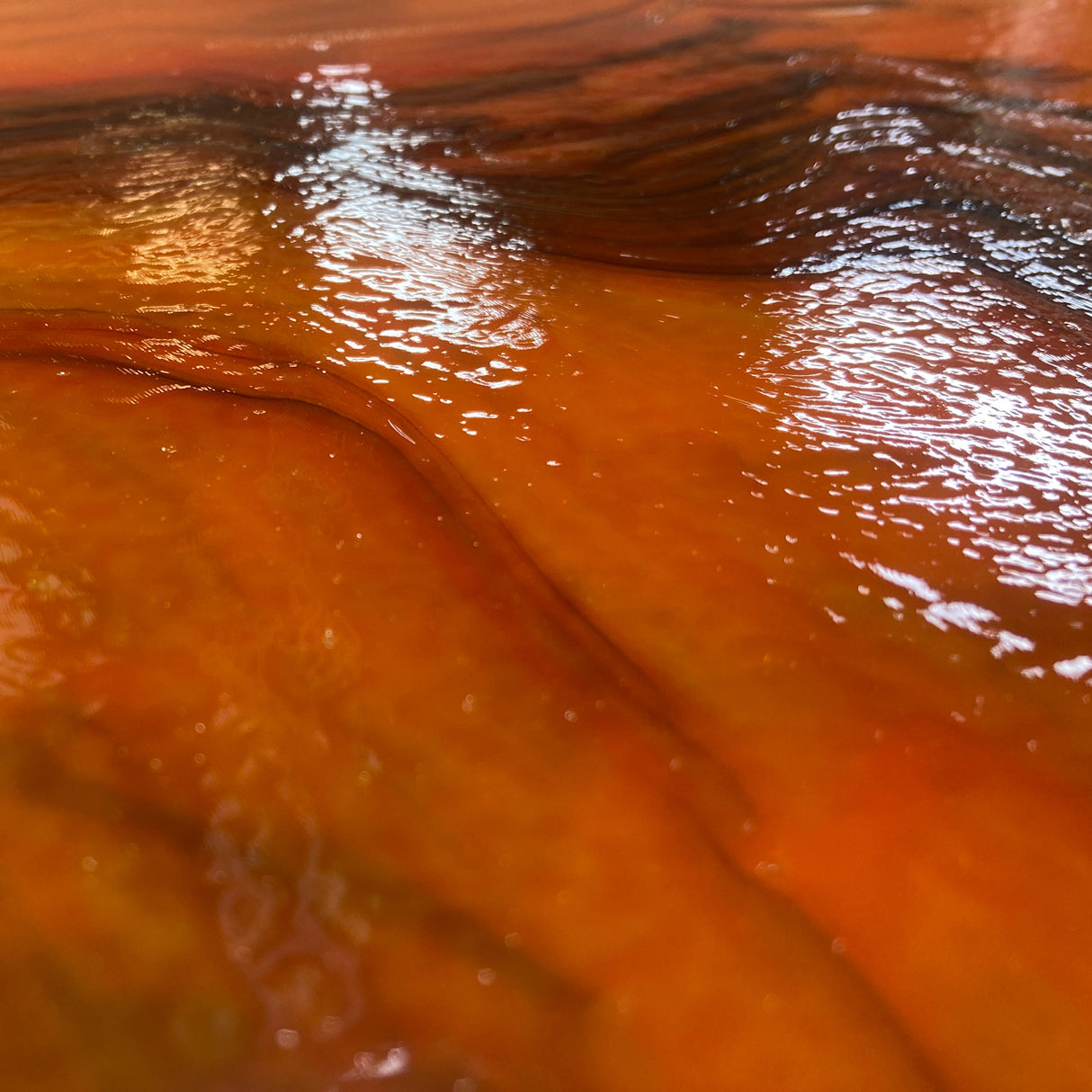 Orange Opal w/ Black Frit