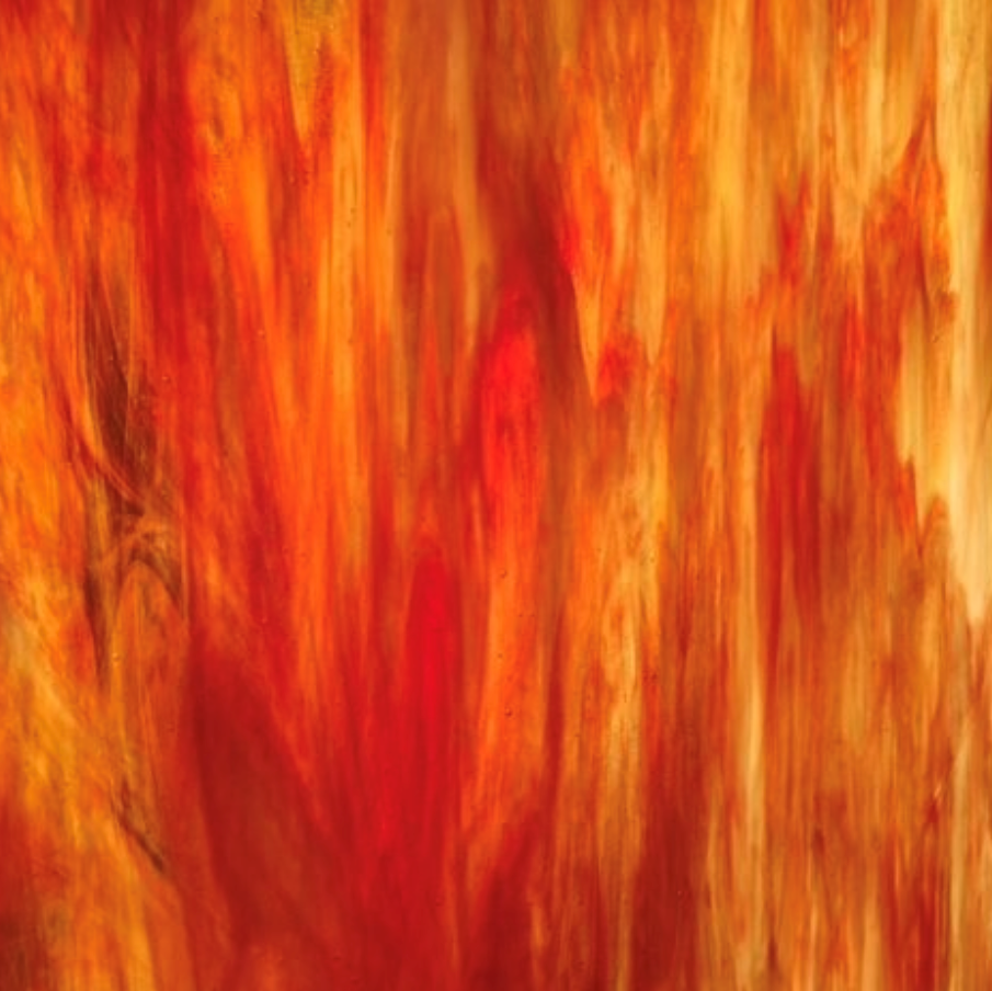 Orange White Opal - Stained Glass Express