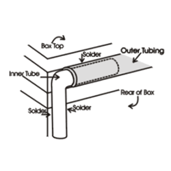 Outer Tubing Brass 3/32 inch - Stained Glass Express