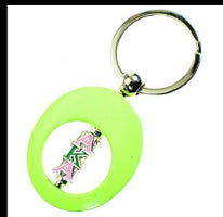 Oval Key Ring - Stained Glass Express