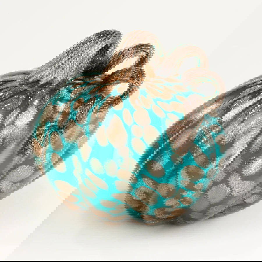 PUMPKIN GOLD DUST TEAL - Stained Glass Express