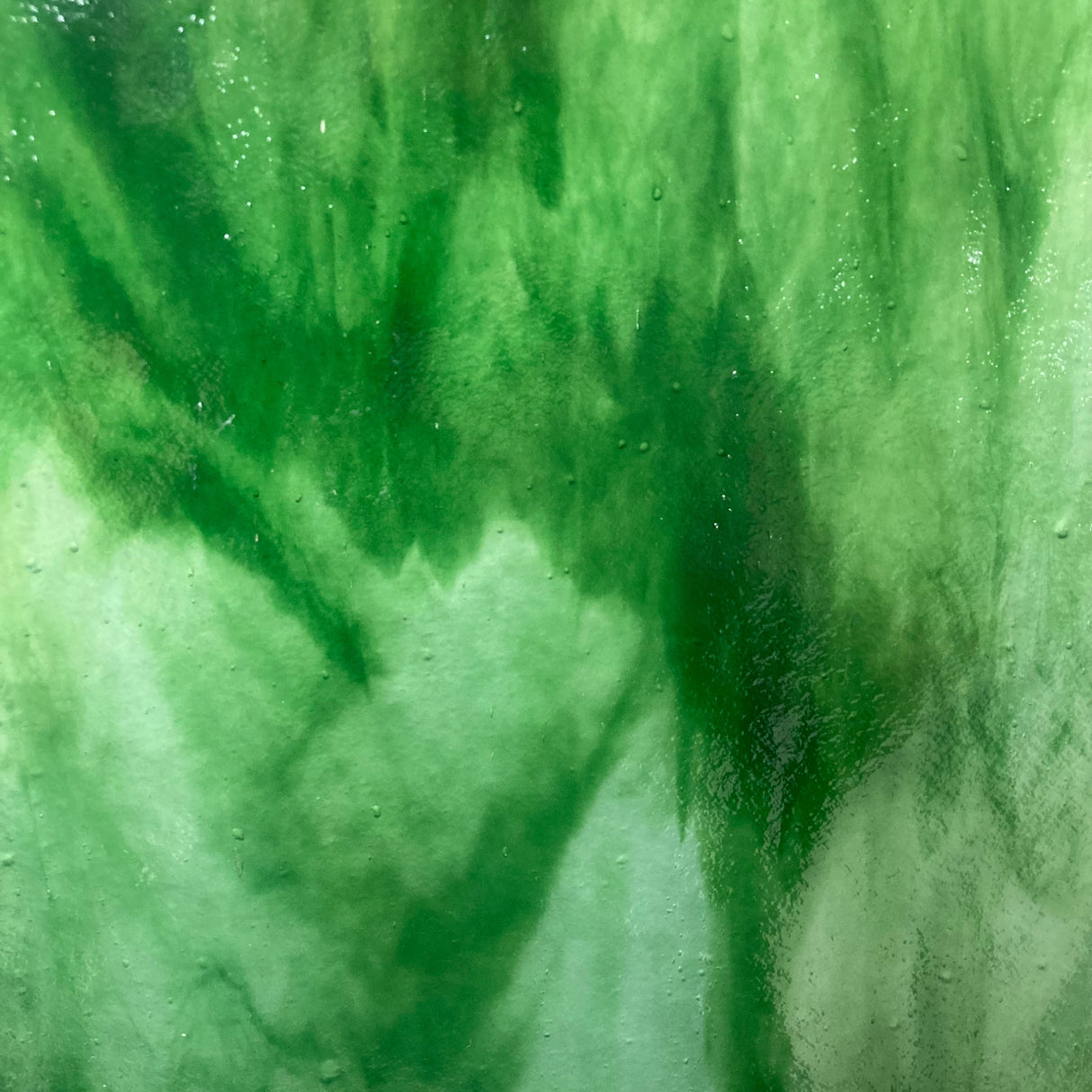 Pale Green Ice & Dense Green Stipple