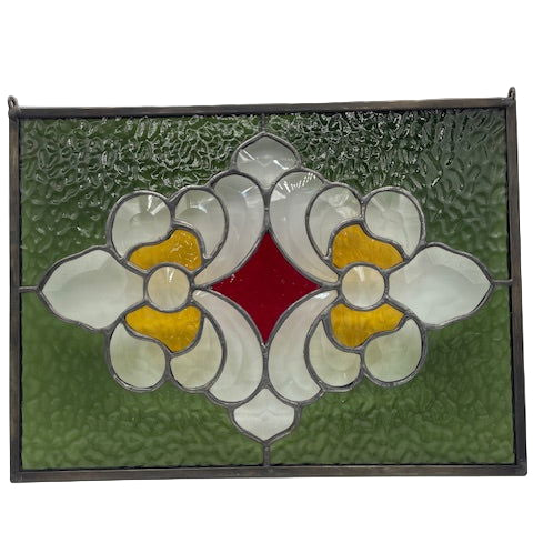 Panel Bevel Cluster and English Muffle Glass - Stained Glass Express