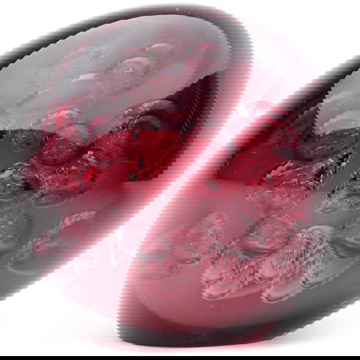 Paperweight Large Spa Bubbles Eggplant - Stained Glass Express