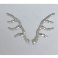 Pewter Antler Pair Casting - Stained Glass Express