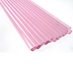 Pink Sapphire Transparent Rod 33 COE - Stained Glass Express