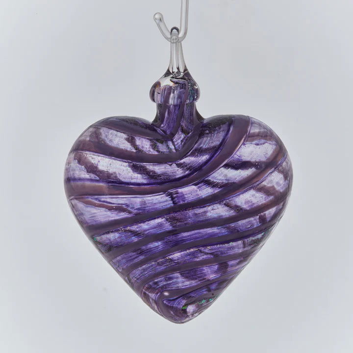 Purple Jasmine Heart - Stained Glass Express