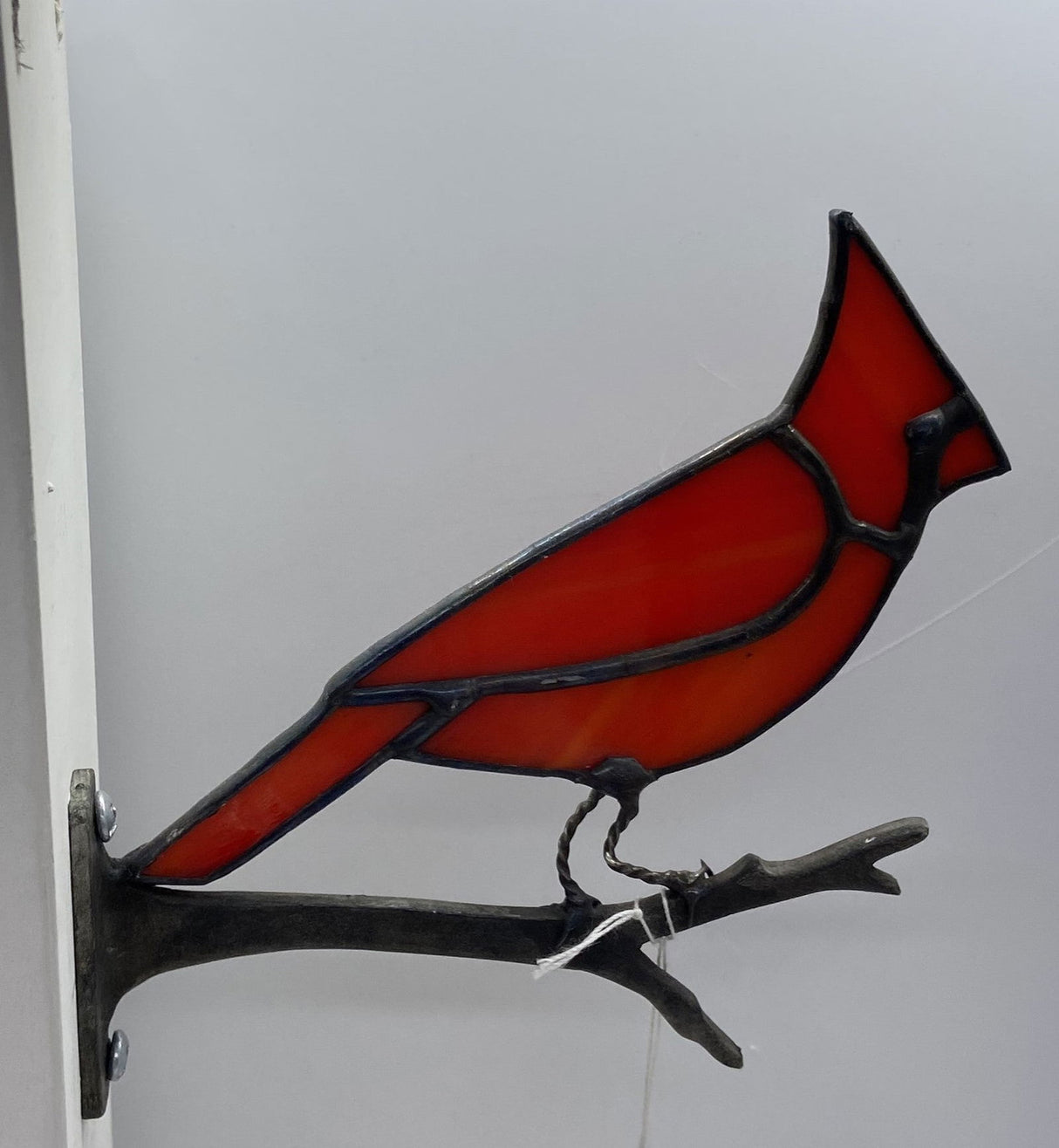 RED CARDINAL ON BRANCH - Stained Glass Express