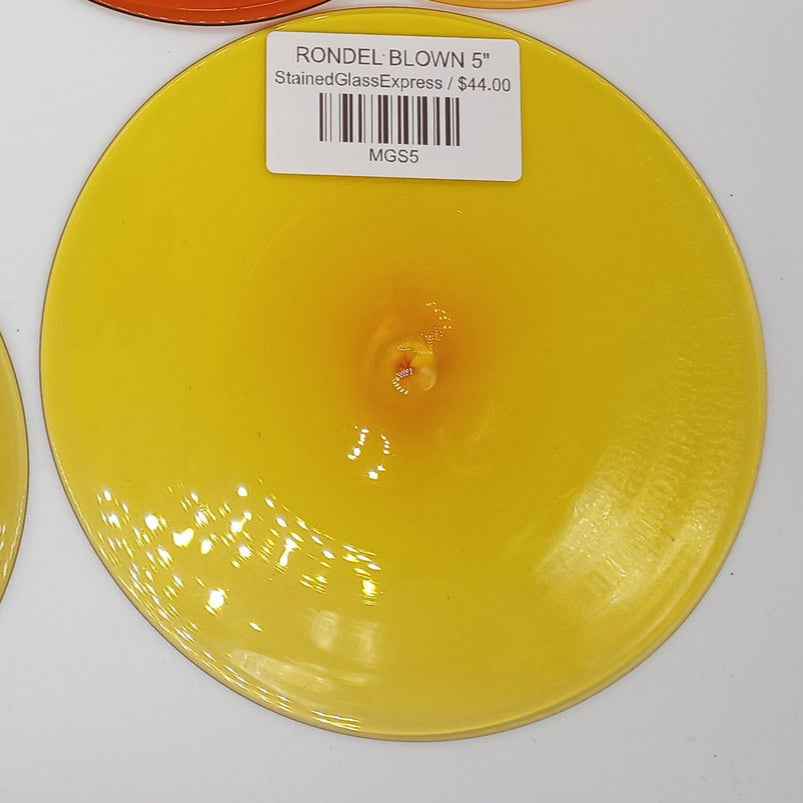 RONDEL BLOWN 5" - Stained Glass Express