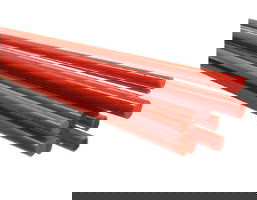 Rebel Red 7-9mm Rod 33 COE - Stained Glass Express