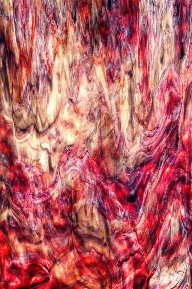 Red with White and Deep Purple True Dichro - Stained Glass Express