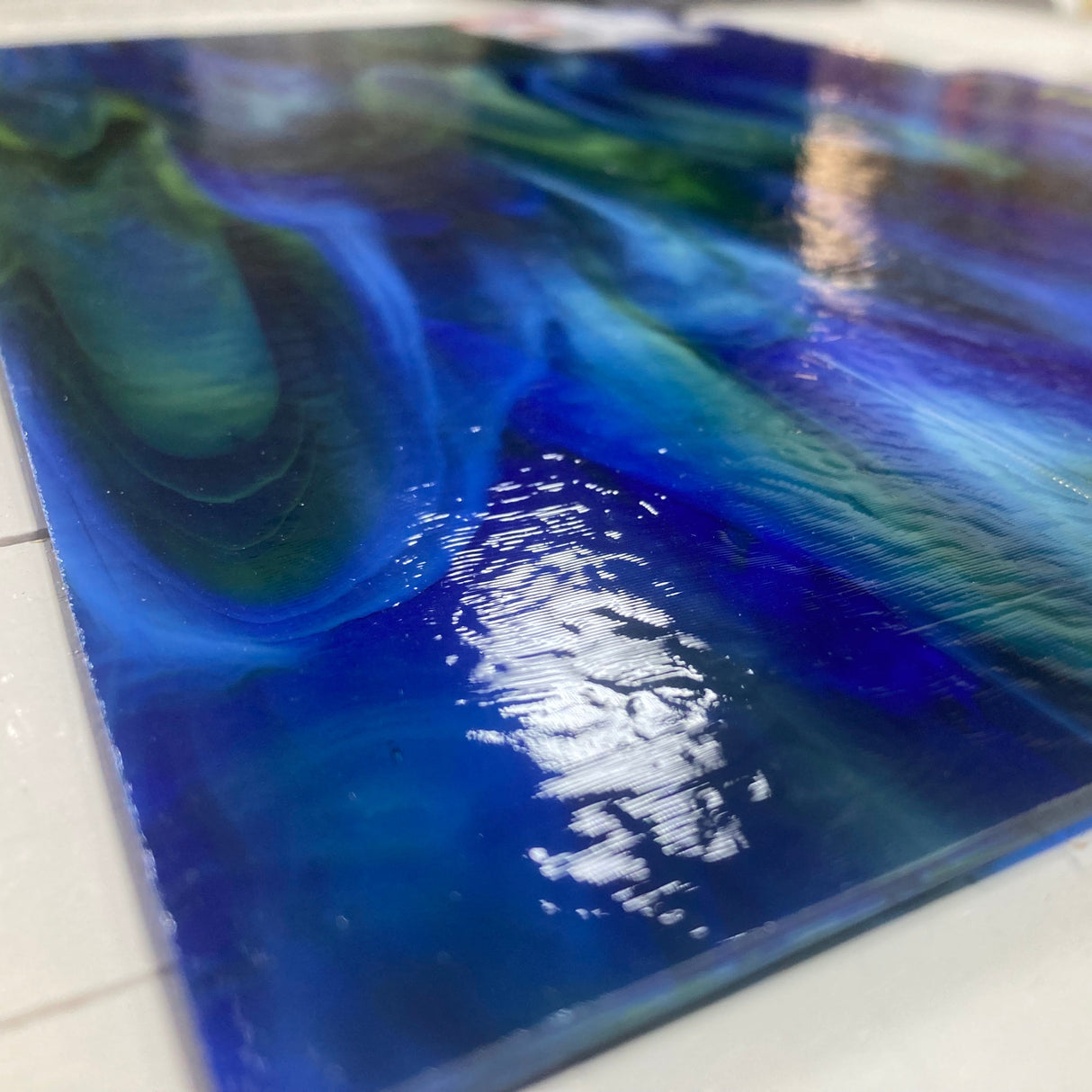 Royal Blue, Spring Green w/ White