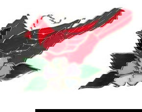 SC, CARDINAL W/FLOWER - Stained Glass Express