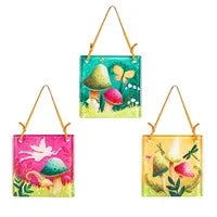 SC Embossed Hand painted Flowers Fairy - Stained Glass Express
