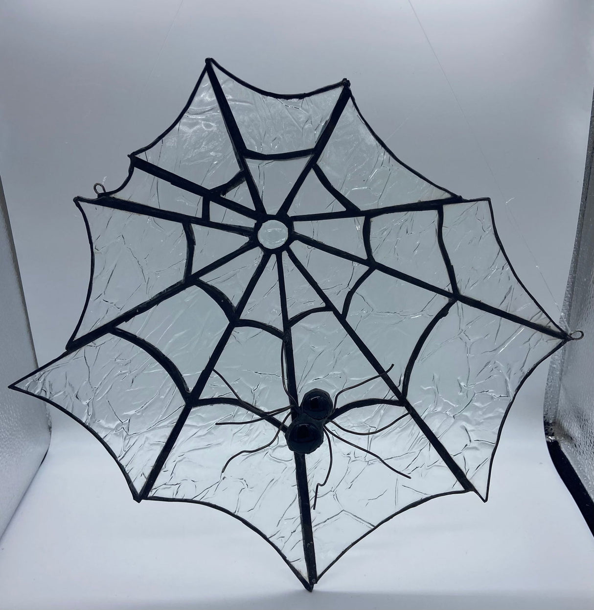 SPOOKY SPIDER WEB PANEL - Stained Glass Express