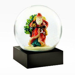 Saint Nick Snow Globe - Stained Glass Express