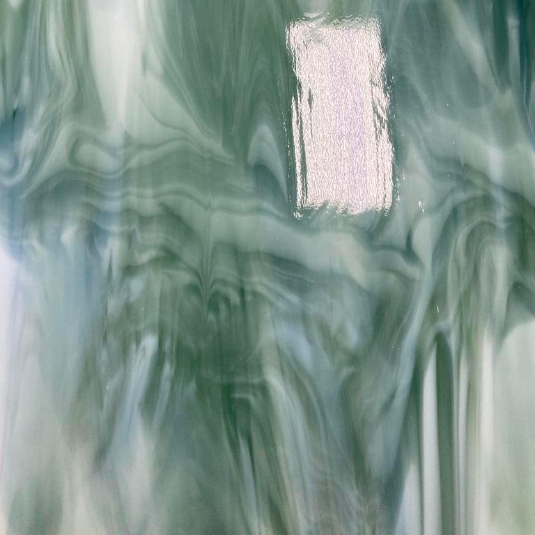 96 COE Seafoam Green with White Translucent