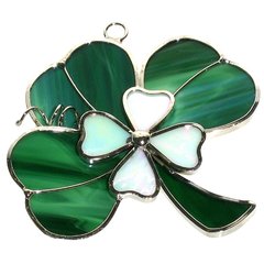 Shamrock with Flower Suncatcher