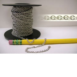 Silver Tone Decorative Chain Small - Stained Glass Express