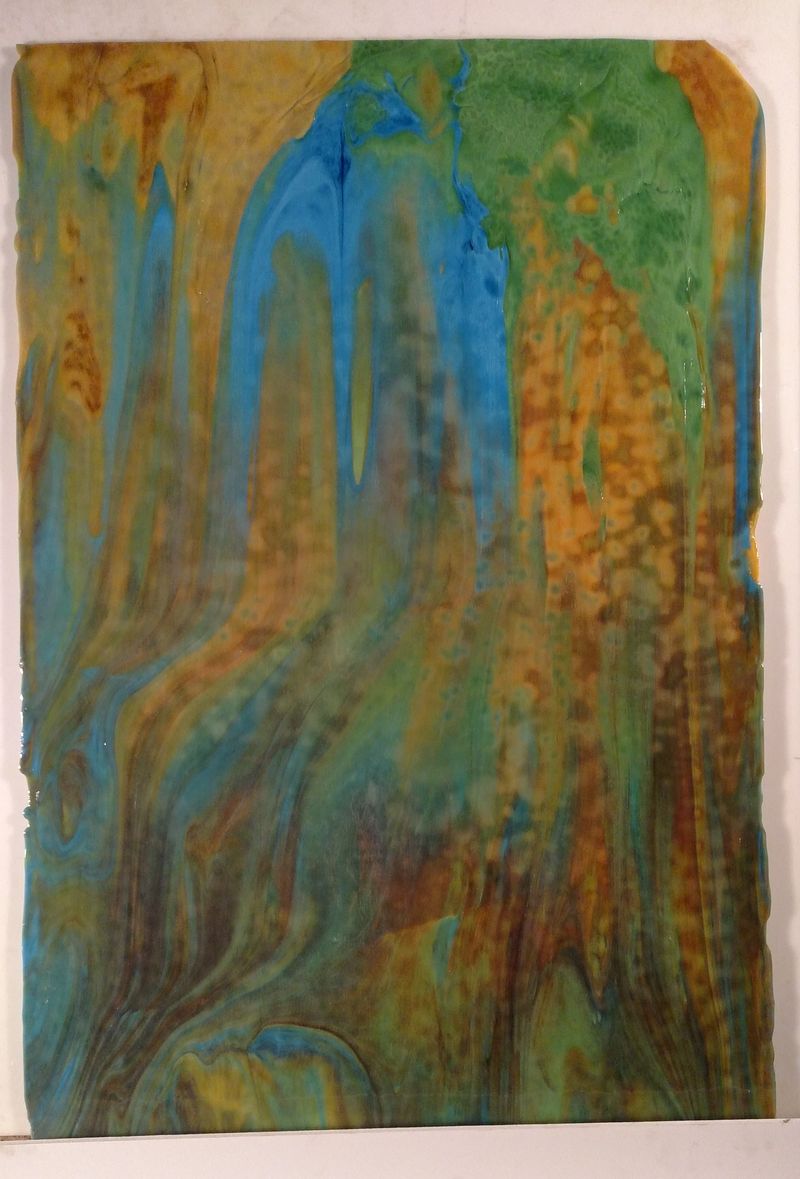 Silver Turquoise Blue - Stained Glass Express