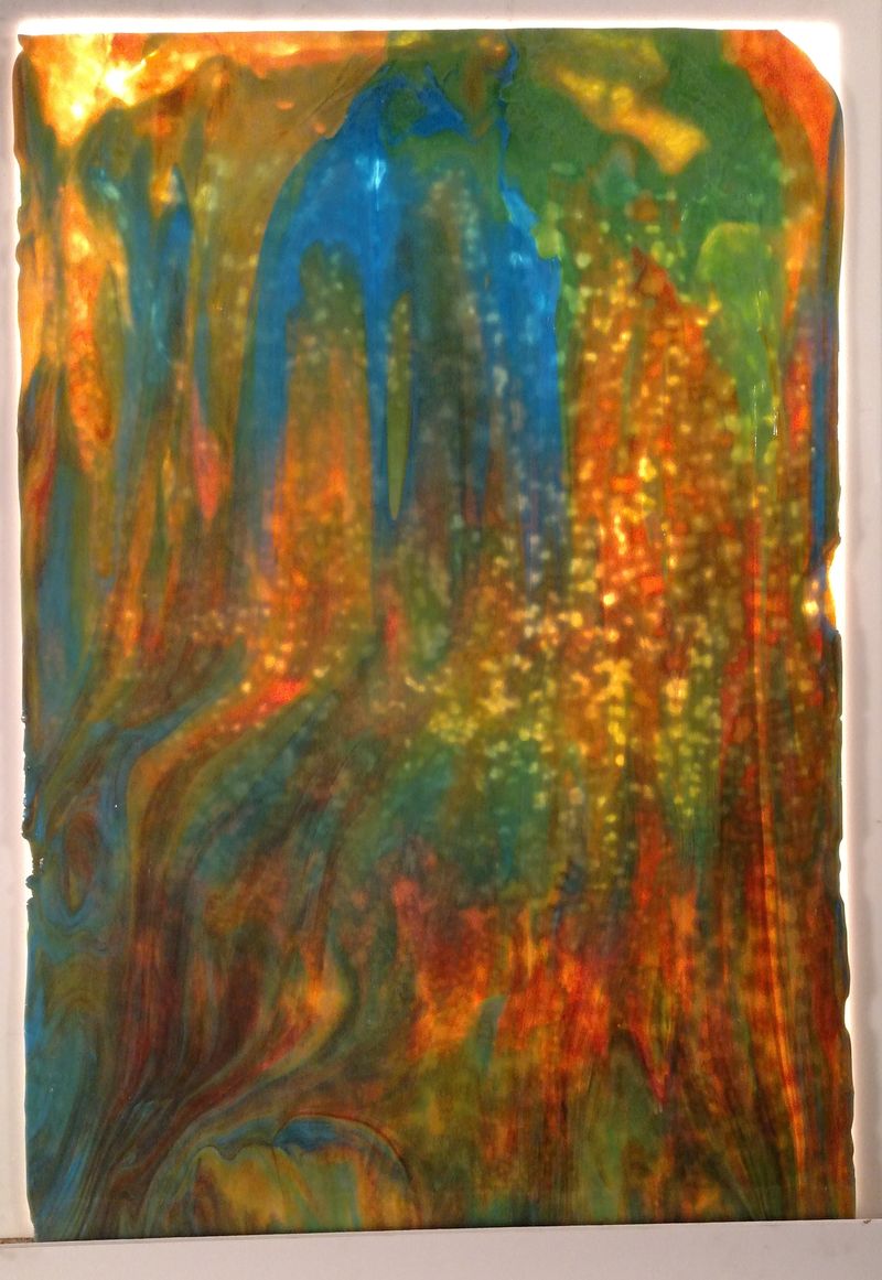 Silver Turquoise Blue - Stained Glass Express