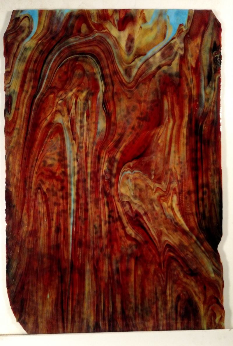 Silver Yellow Copper Red & Blue - Stained Glass Express