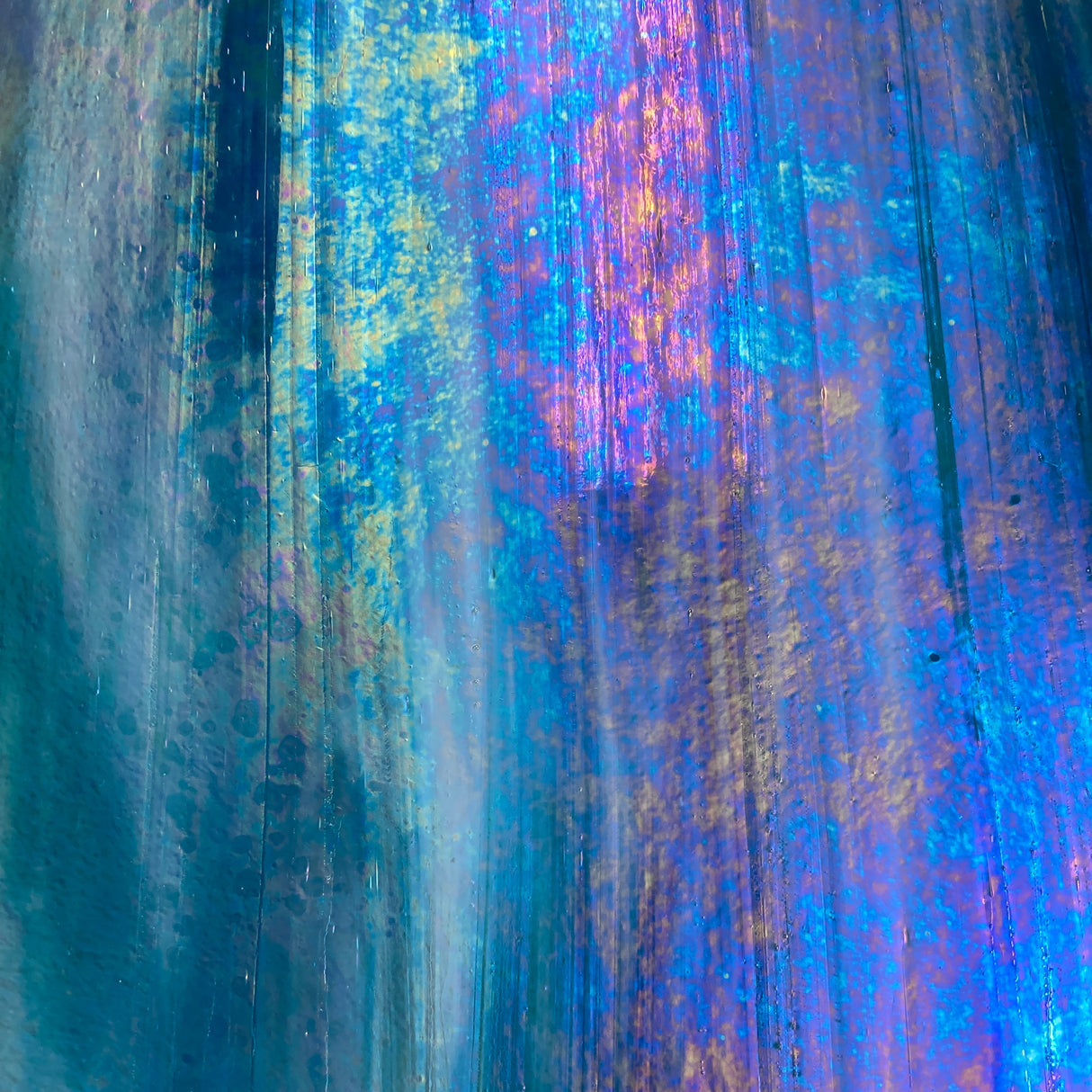 Sky Blue, White Wispy Iridized_2