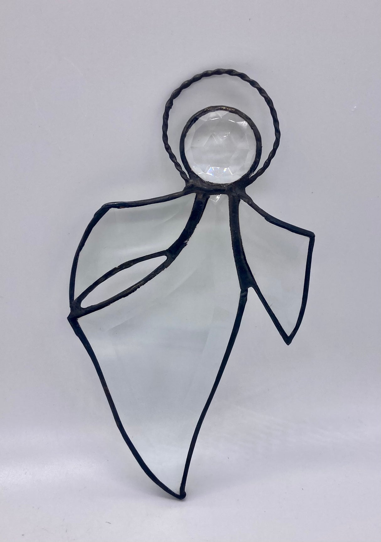 finished bevel cluster angel ornament