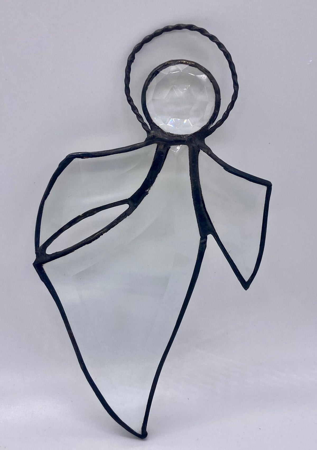 finished bevel cluster angel ornament
