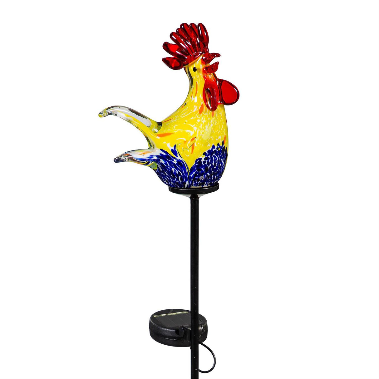 Solar Rooster Garden Stake